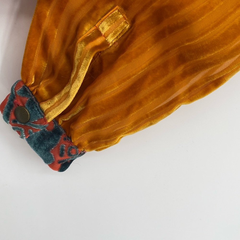 Moulinette Soeurs Anthropologie Velvet Wrap Top Feminine Conversation Piece XXSP - Picture 8 of 14